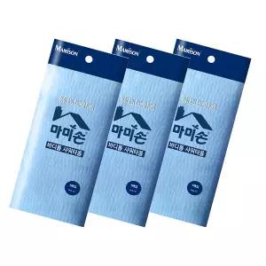 마미손 샤워 타올 1P 블루 x 3개 개별포장 나일론 소재