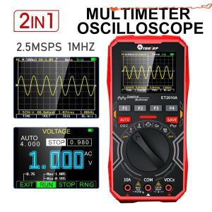 TOOLTOP ET2010A 2 in 1 디지털 오실로스코프 멀티미터 1MHz 2.5MSps 실험실 전기 수리