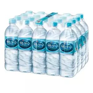 (농심) 백산수 생수 500ml x 20개 물 무라벨