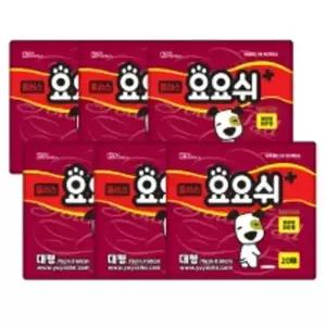 궁댕댕이 요요쉬 배변패드 대형 와인 플러스 20매 6팩