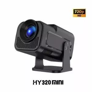 미니 휴대용 프로젝터 새로 네이티브 HY320 720P Android11 4K 300ANSI Wifi6 BT5.0 시네마 야외 회전식