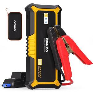 구루 GP4000 점프 스타터 4000A 12V 자동차 배터리 휴대용 슈퍼세이프 박스 부스터 파워 팩 스파크 방지 LED 라이트 모든 가솔린 및 10가지 엔진용