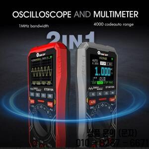 TOOLTOP ET2010A 2 in 1 디지털 오실로스코프 멀티미터 1MHz 2.5MSps 실험실 전기 수리