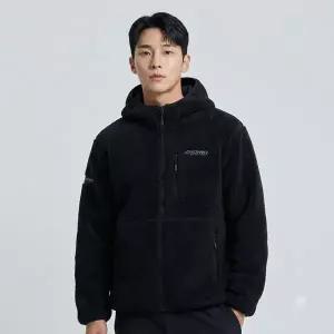 디스커버리 공용 테크플리스 후드 자켓 블랙 DXSS75056 DXSS75056BKS