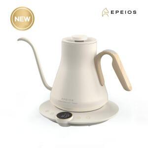 EPEIOS 에페이오스 파인 앤 플로우 핸드드립 전기포트 Lite 900ml, 아이보리화이트