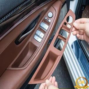 BMW 5 시리즈 F10/F11 520용 LHD 운전석 도어 핸들 스티커 (탈부착 불가) 내부 손잡이 커버