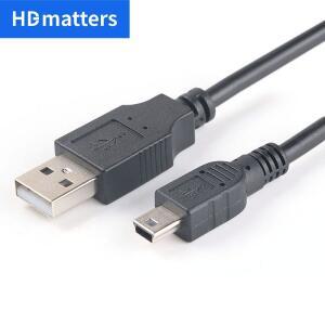 미니 USB 케이블 짧은 2.0 A 남성 - Mini-B 데이터 충전기 MP3 Mp4 카메라용 커넥터