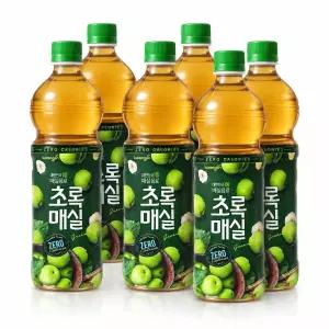 웅진 초록매실 제로 1.5L x 6개