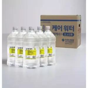 생리 식염수 수액 습윤제 보존액 렌즈식염수 렌츠세척액 증류수 2L