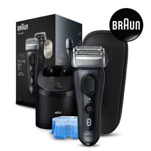 브라운 전기면도기 시리즈8 SMART 8563cc 그레이 세척충전스테이션 포함 풀세트