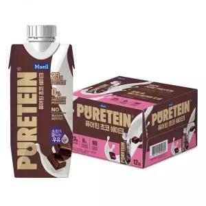 코스트코 퓨어틴 프로틴 초코쉐이크 330ml x 12 328130
