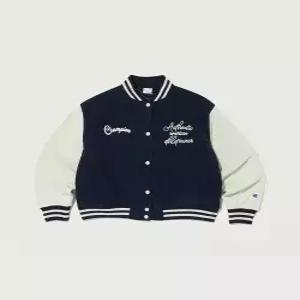 champion 여성 코듀로이 스냅 바시티 자켓 Dark Navy
