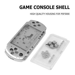 PSP3000 게임 콘솔 쉘 커버 케이스버튼 키트 포함  풀 하우징 교체