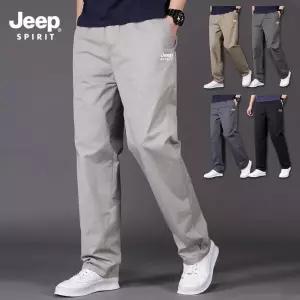지프 JEEP SPIRIT 캐주얼 루즈핏 허리 밴딩 바지 스트레이트핏 팬츠 워크웨어JP2226