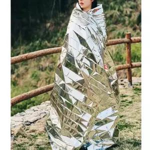 [BZJL7J4J_4C]보온용 은박 담요 3P 야외활동 조난 반사막