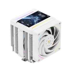 THERMALRIGHT 피어리스 어쌔신 120 비전 MAX ARGB 화이트 CPU 공기 냉각기 트윈 타워 라디에이터 2150RPM 480X854 해상도 5 U2019 IPS 스크린 인텔 LGA1851 / 1700 115X AM4 AM5용 컴퓨터 쿨러