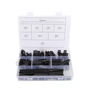 Eowpower 150 피스 2.54mm 피치 DIP IC 소켓 어댑터 모음 키트 6 8 14 16 18 24 28 핀