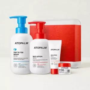 [선물기획] 아토팜 에센셜 세트(로션200ml+워시300ml)+(로션20ml+크림8ml)