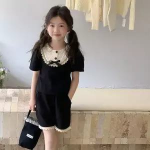 [아이옷샵]라잇 레이스 반팔 상하복 세트 R11380