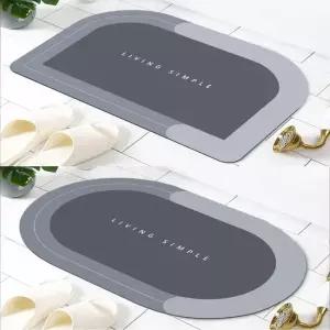 홈스타일링 욕실 주방 반원 매트 러그 북유럽 방지 욕실발매 미끄럼 규조토발매트