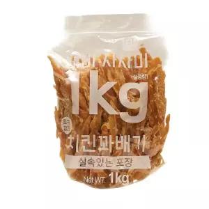 테비사사미 치킨꽈배기 1kg 대용량