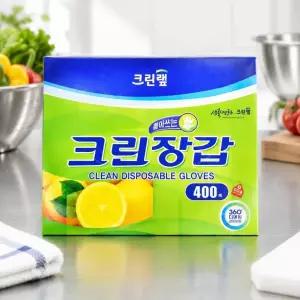 크린ㅤㄹㅐㅍ 위생장갑 400매 업소용 식품용 비닐장갑