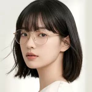 [룩플러스]안경테 SF2229 710 금테 동글이 명품 여자 남자 데일리