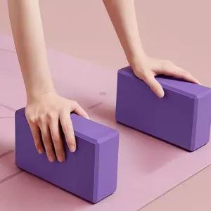 (다올)요가블록 2p세트 퍼플 밸런스 EVA 홈트 필라테스블럭