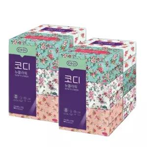 코디 뉴플라워 미용티슈 250매 6입 x2개