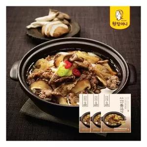 원할머니 명품버섯뚝배기불고기 410g 3팩
