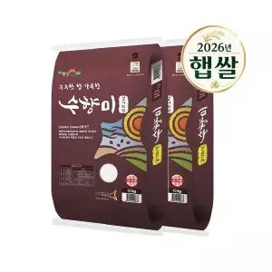 [하루세끼쌀] 26년 햅쌀 수향미 20kg(10kg+10kg) 상등급