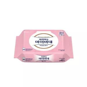 크리넥스 마이비데 밸런스케어 캡 40매 X 9팩 화장실용 비데물티슈
