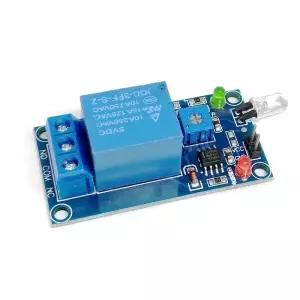 1pcs IR 적외선 1 채널 5V 12V 불꽃 감지 센서 모듈 Arduino 용 화재 경보 릴레이