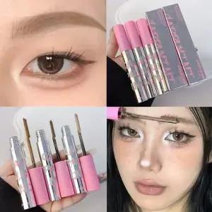 마스카라 방수 천연 염색 눈썹 크림 메이크업 오래 지속되는 커피 브라운 호환 액체 색조 뷰티 마스카라 화