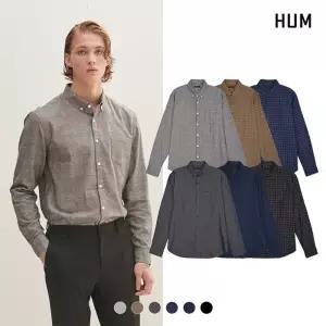 [HUM]남) 플란넬 체크 셔츠(FHOFCSL102P)