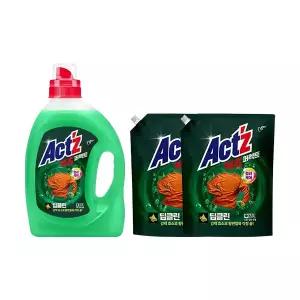 액츠 퍼펙트 딥클린 용기 2.7L, 1개 + 퍼펙트 딥클린 리필 2L, 2개