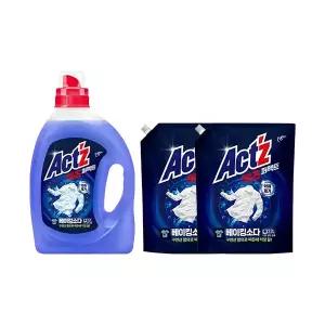 액츠 퍼펙트 베이킹소다 용기 2.7L, 1개 + 퍼펙트 베이킹소다 리필 2L, 2개