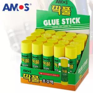 아모스 딱풀 25g 20개입1박스/아모스딱풀/딱풀/고체풀/학용품/학습준비물/접착제