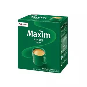 맥심 디카페인 커피믹스 50T