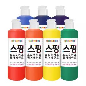 [스노우키즈] 스핑 감성물감250ml 7색 레인보우세트 어린이물감 엄마표미술