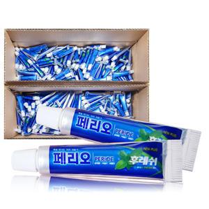 페리오 튜브형 일회용치약 5g x 1000개 휴대용 여행용 세면도구