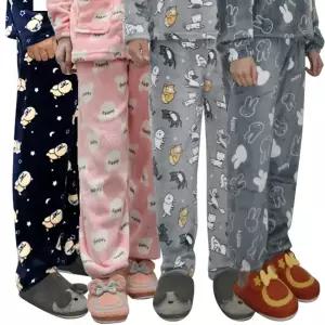 쓰리몰 여자 수면바지 수면잠옷 극세사 밍크 잠옷 겨울 홈웨어