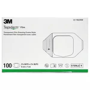 3M 테가덤 1624W (6cm×7cm) 100매/멸균필름/흉터방지/상처밴드/일회용밴드