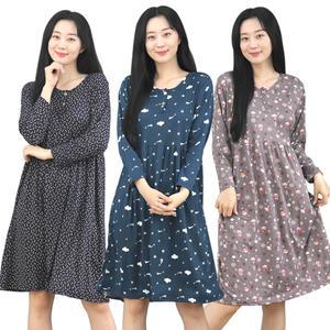 밀크 피치기모 원피스 극세사 빅사이즈 라운지웨어
