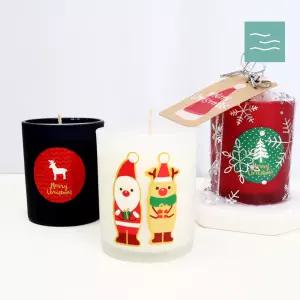 마타바 1인용 크리스마스 소이캔들 만들기 KIT 키트+망주머니+태그+스티커