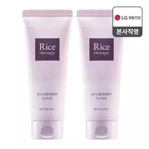 [엘지생활건강]온더바디 라이스테라피 쌀겨 스크럽 폼클렌징 150g x 2개