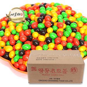 [가온애] 대용량 땅콩초코볼 (1kg x10개) 1박스 / 초코볼 견과 견과류 땅콩과자 땅콩초코 초콜렛 과자 간식