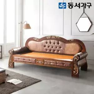동서가구 동서가구 명가흙 고급 미송원목 가죽 편백나무 인볼브 황토 카우치 흙소파 DF641809