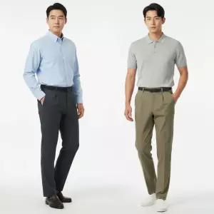 모렉스 1+  1 남성 베이직 원턱 누구나 기본 등산 바지 작업복 팬츠 빅사이즈 190번