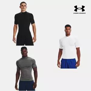 [언더아머](대전신세계) 남성 컴프레션 모크 반팔 티셔츠 HeatGear 아머 운동 헬스 트레이닝 1372586